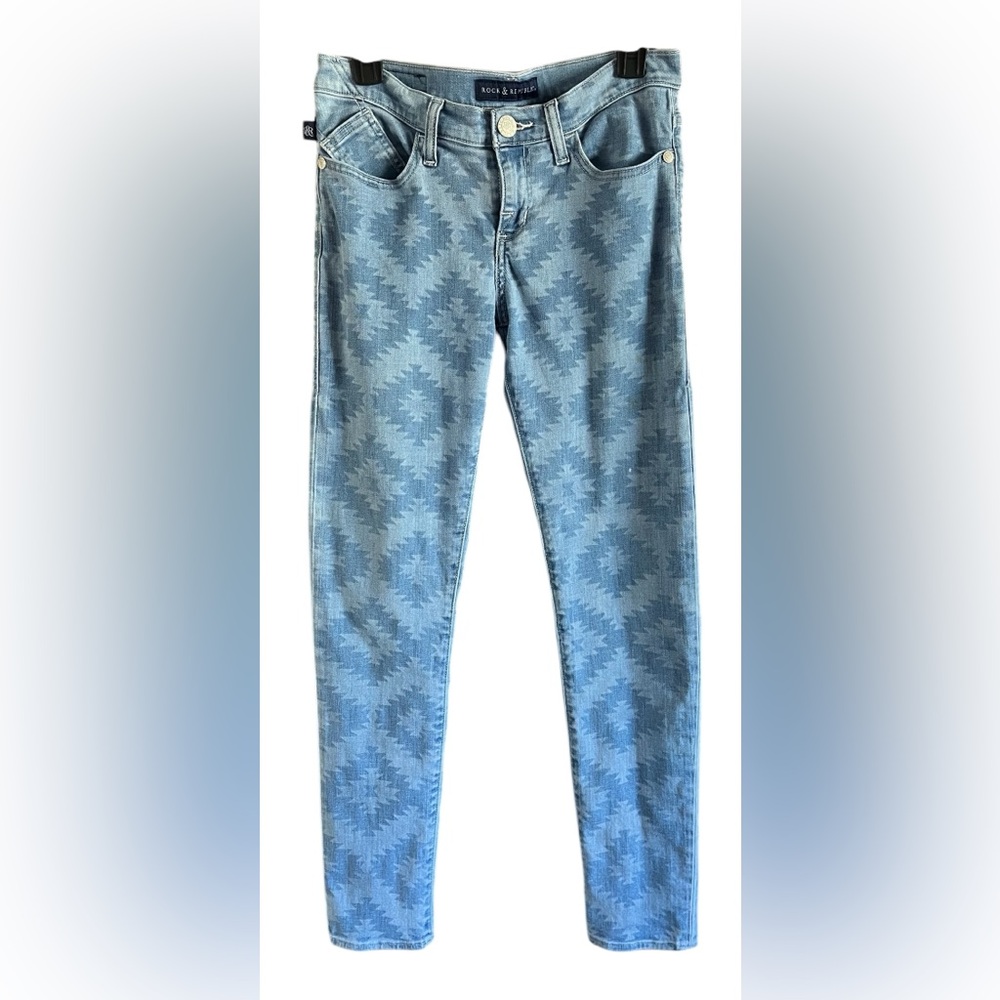 Hostess Pick 🥳💥 Rock & Republic Blue Patterned Women's Jeans